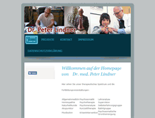 Tablet Screenshot of dr-peter-lindner.de